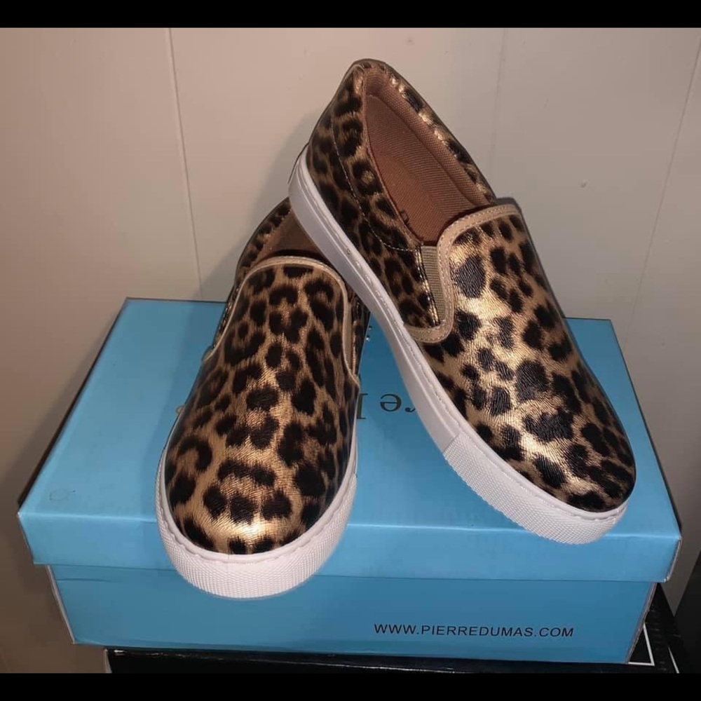 Leopard Slip on Shoes (New)